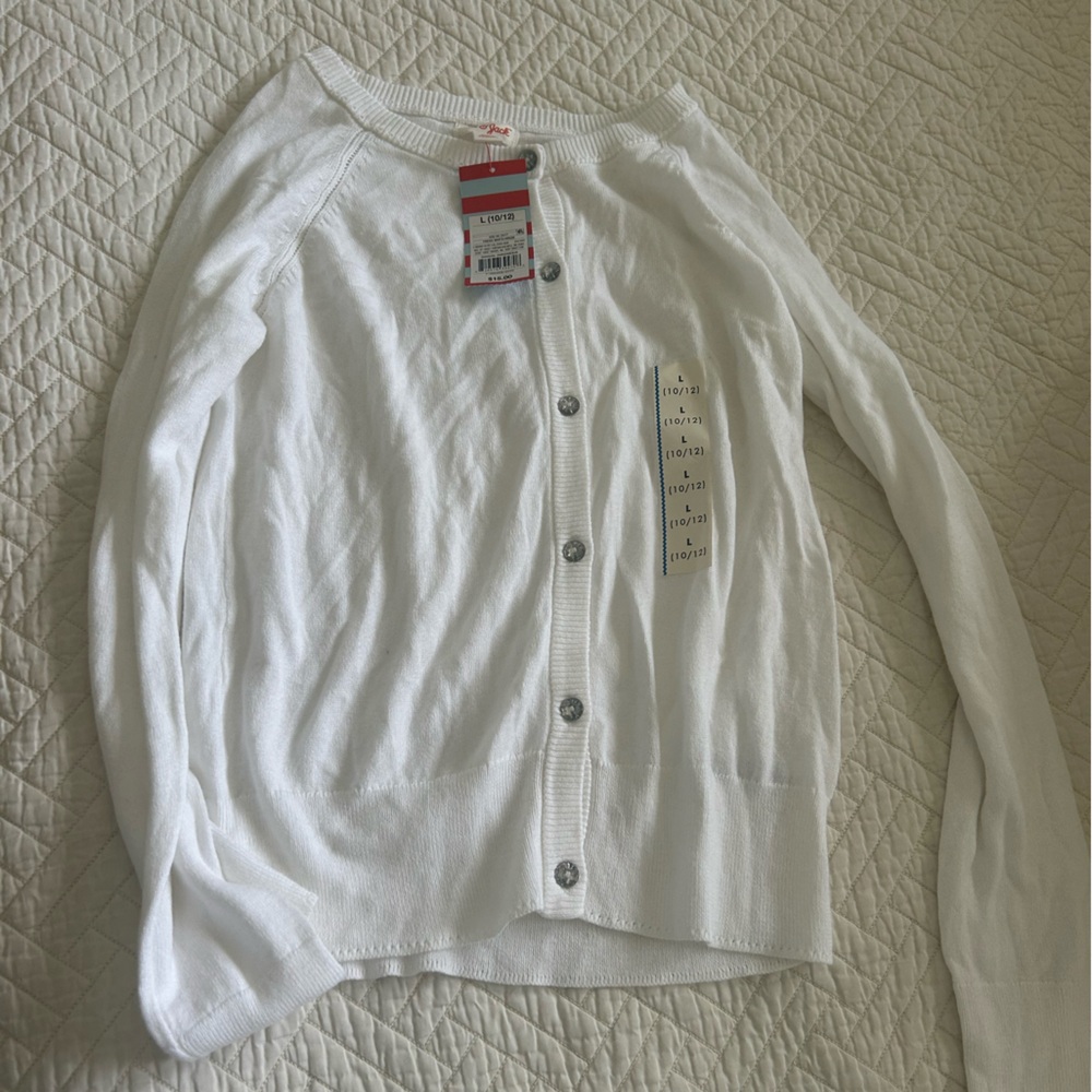 Cat & Jack white cardigan